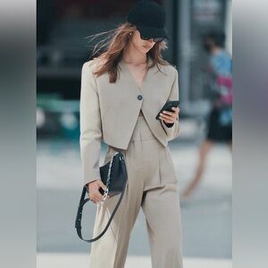 Iro Ursa One-Buttoned Shoulder Pad Blazer $525 FR34/XS